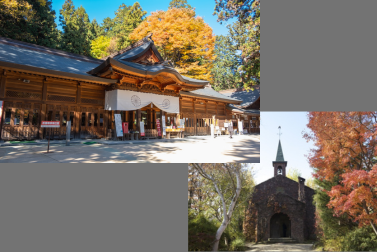 穂高神社と碌山美術館